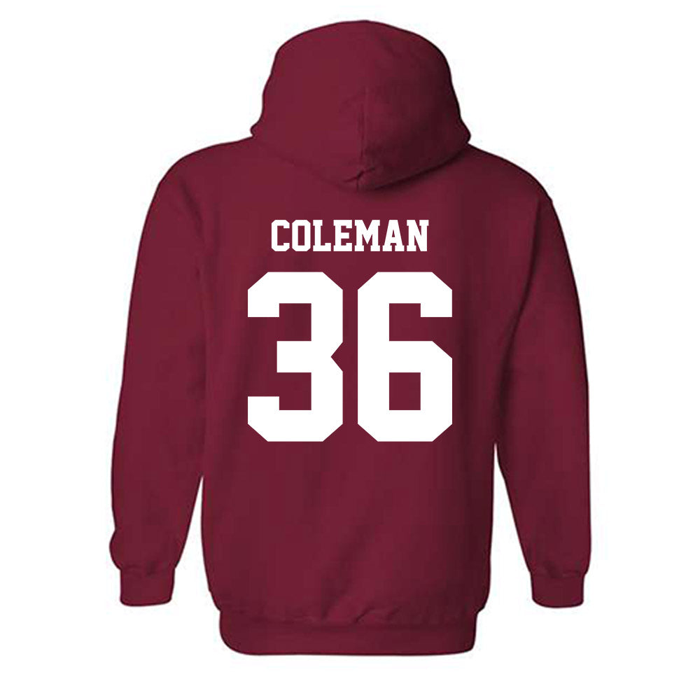 WSU - NCAA Baseball : Connor Coleman - Classic Shersey Hooded Sweatshirt-1