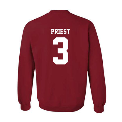 WSU - NCAA Baseball : Matthew Priest - Classic Shersey Crewneck Sweatshirt-1
