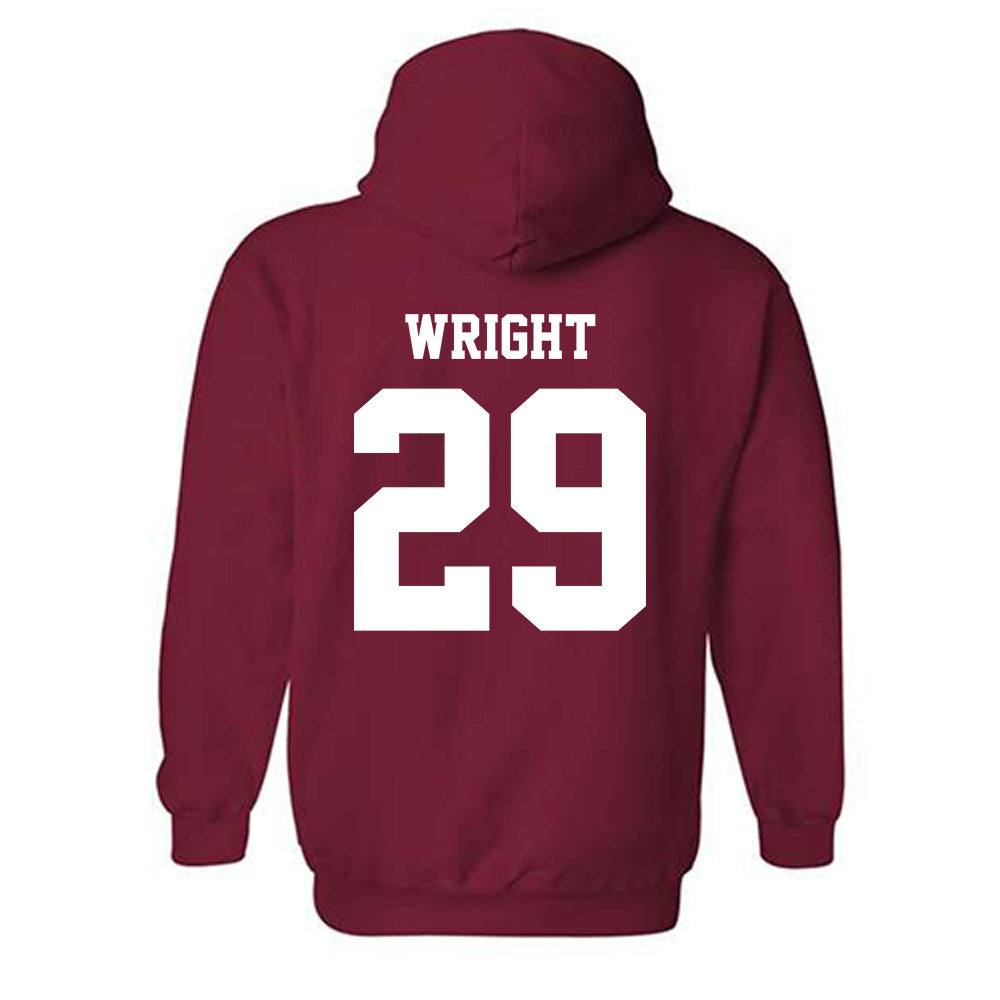WSU - NCAA Football : Erimus Wright - Classic Shersey Hooded Sweatshirt-1