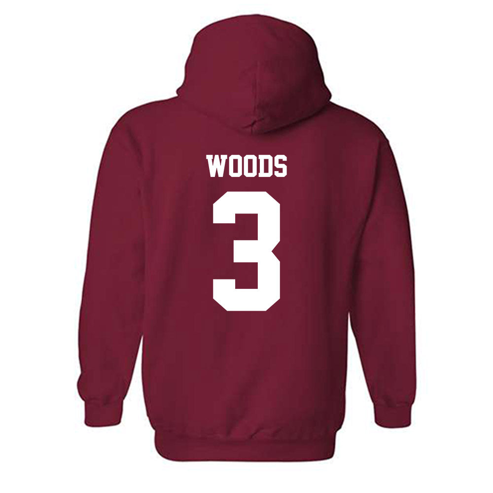 WSU - NCAA Football : Maxwell Woods - Classic Shersey Hooded Sweatshirt-1