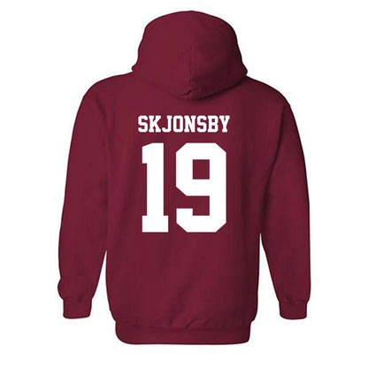 WSU - NCAA Baseball : Ryan Skjonsby - Classic Shersey Hooded Sweatshirt-1