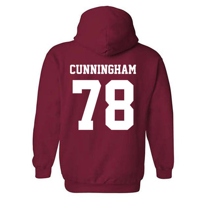 WSU - NCAA Football : Jorden Cunningham - Classic Shersey Hooded Sweatshirt-1