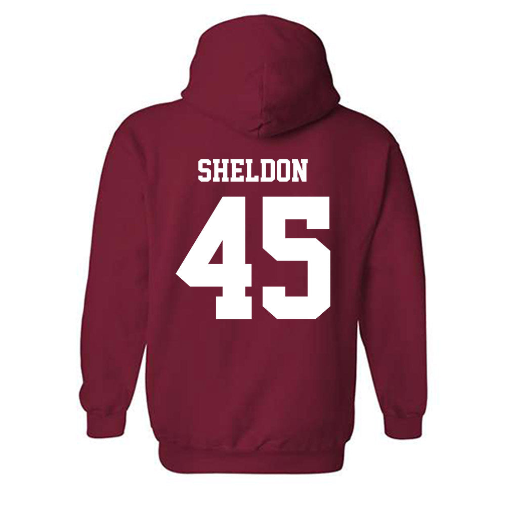 WSU - NCAA Baseball : Austin Sheldon - Classic Shersey Hooded Sweatshirt-1