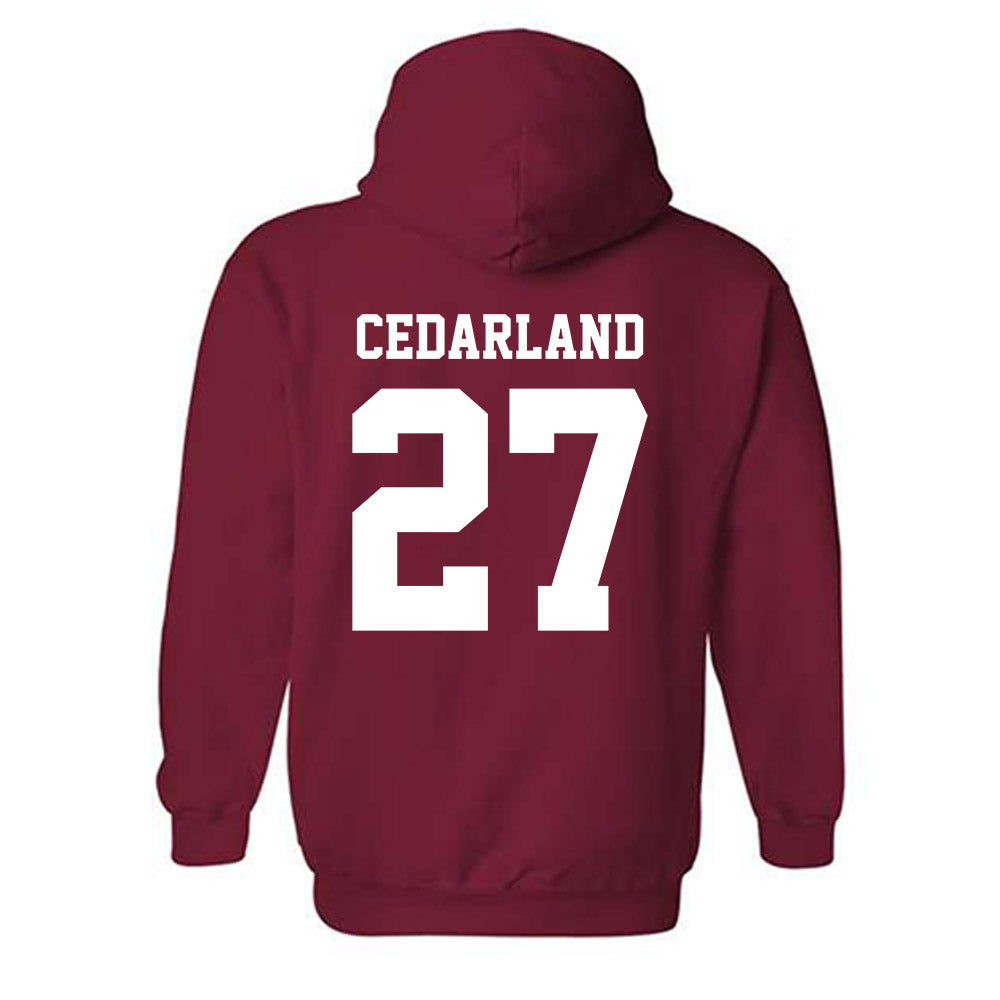 WSU - NCAA Football : Hudson Cedarland - Classic Shersey Hooded Sweatshirt
