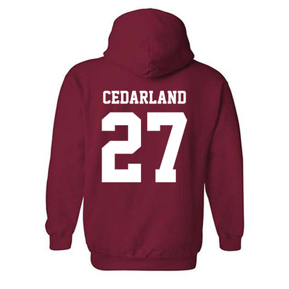 WSU - NCAA Football : Hudson Cedarland - Classic Shersey Hooded Sweatshirt