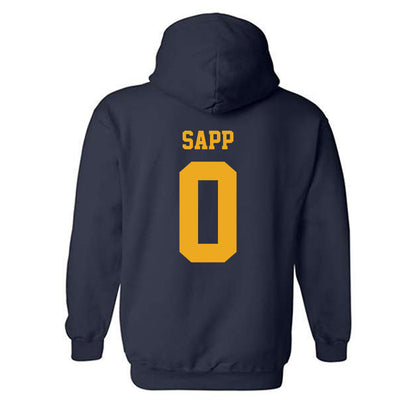 West Virginia - NCAA Football : Josh Sapp - Classic Shersey Hooded Sweatshirt-1