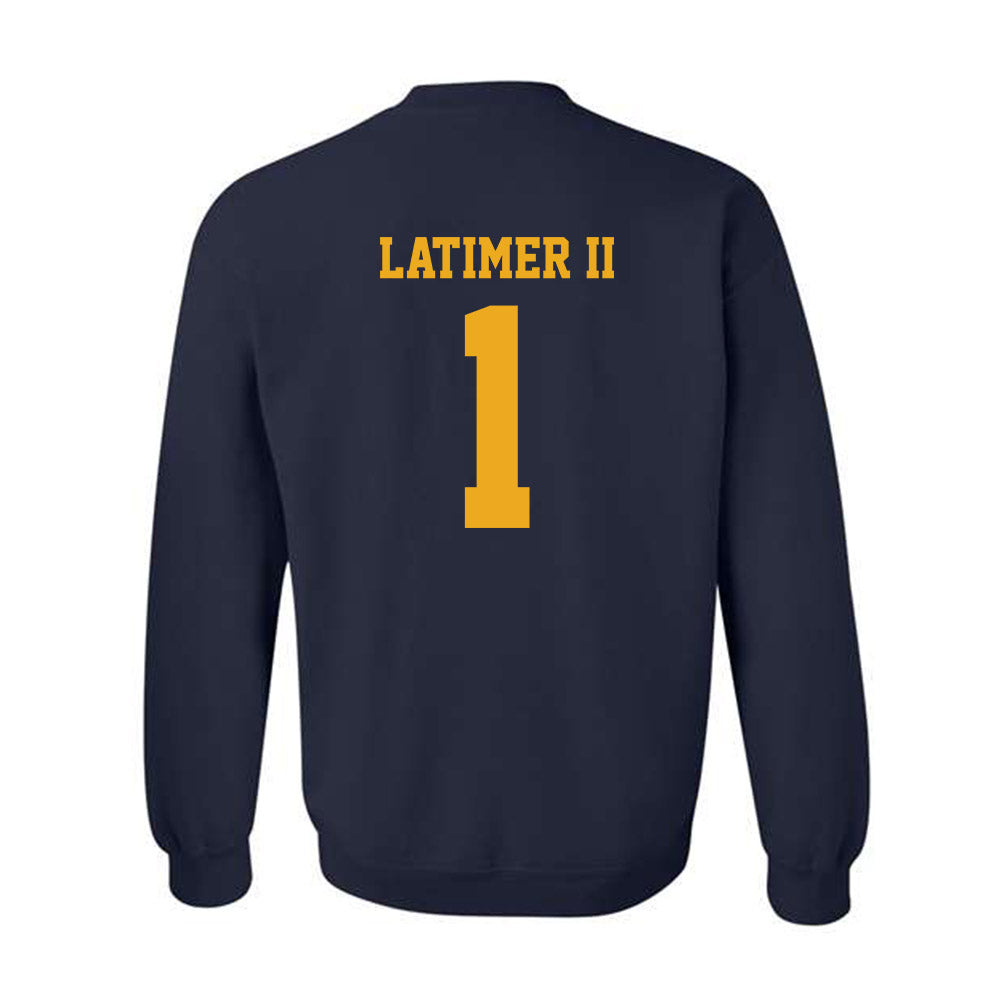 West Virginia - NCAA Football : Geimere Latimer II - Classic Shersey Crewneck Sweatshirt-1