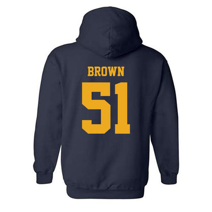 West Virginia - NCAA Football : Taylor Brown - Classic Shersey Hooded Sweatshirt-1