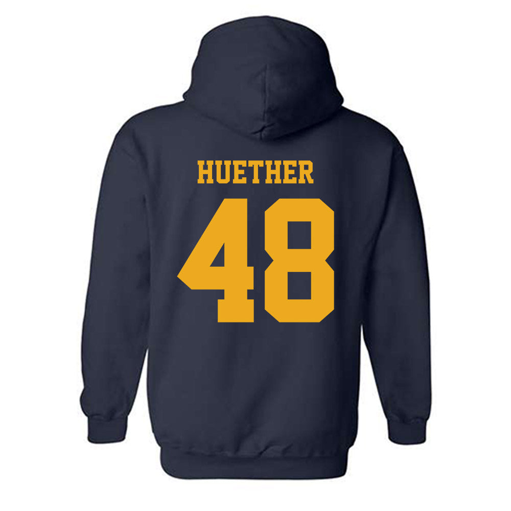 West Virginia - NCAA Baseball : JT Huether - Classic Shersey Hooded Sweatshirt-1