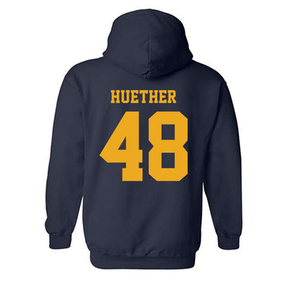 West Virginia - NCAA Baseball : JT Huether - Classic Shersey Hooded Sweatshirt-1