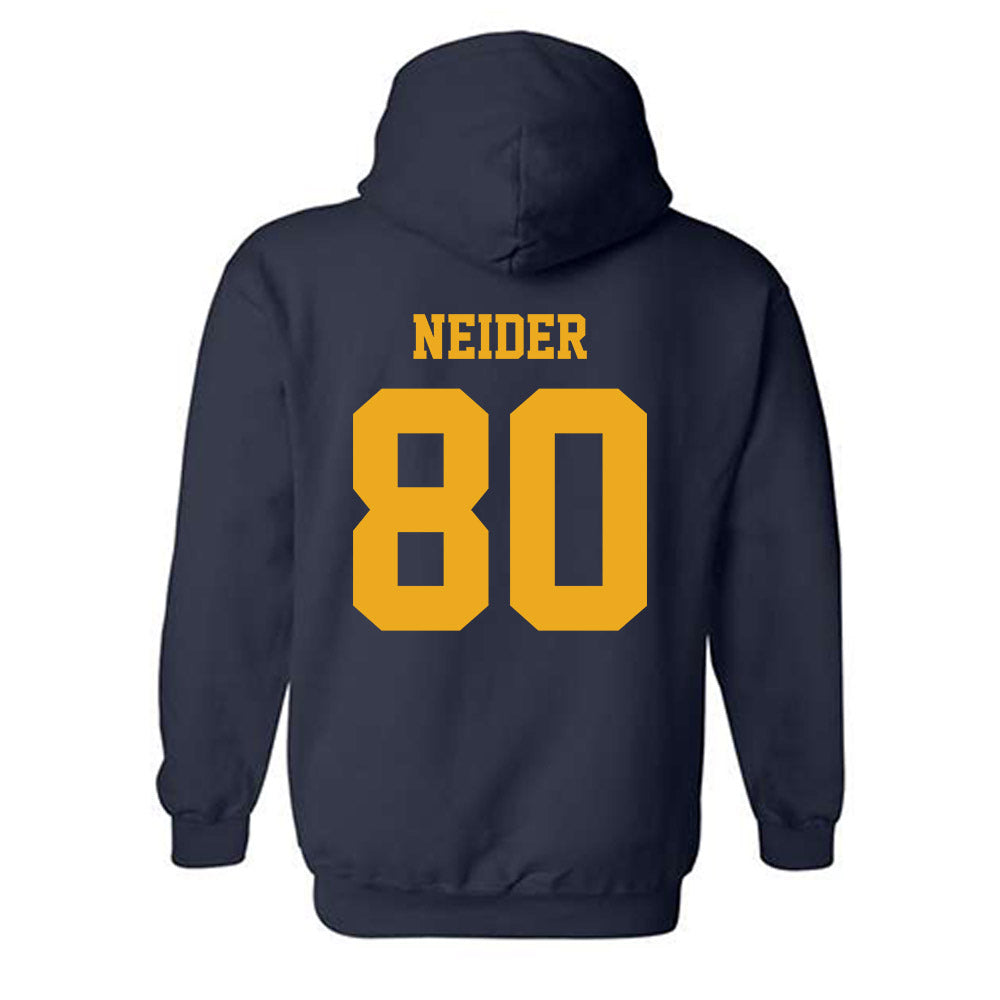 West Virginia - NCAA Football : John Neider - Classic Shersey Hooded Sweatshirt-1