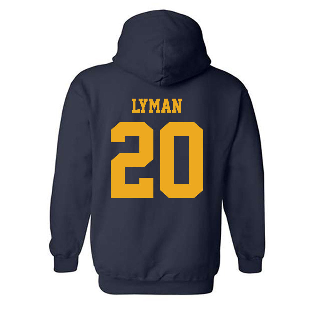 West Virginia - NCAA Baseball : Luke Lyman - Classic Shersey Hooded Sweatshirt-1