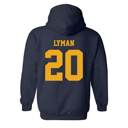 West Virginia - NCAA Baseball : Luke Lyman - Classic Shersey Hooded Sweatshirt-1