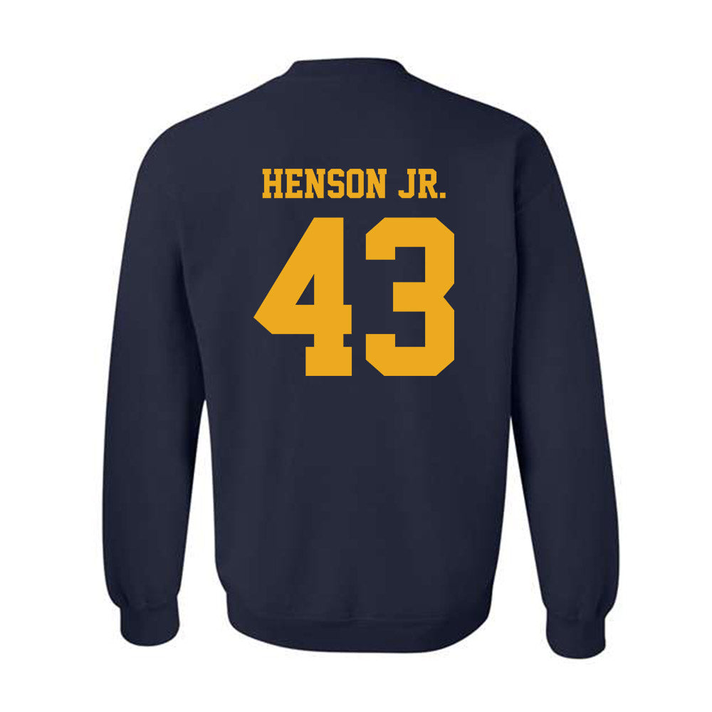 West Virginia - NCAA Football : Kj Henson Jr. - Classic Shersey Crewneck Sweatshirt-1