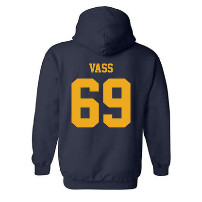 West Virginia - NCAA Football : Devin Vass - Classic Shersey Hooded Sweatshirt-1