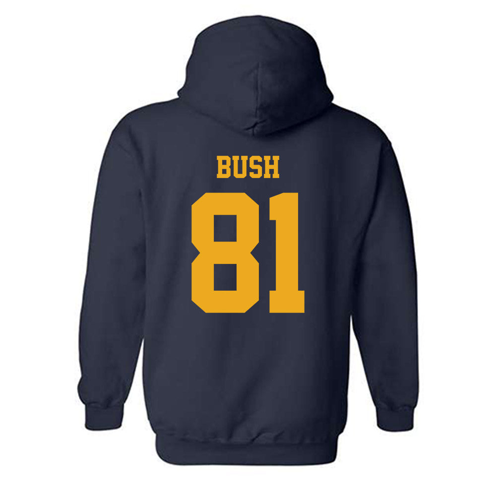 West Virginia - NCAA Football : Kade Bush - Classic Shersey Hooded Sweatshirt-1