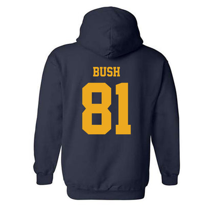 West Virginia - NCAA Football : Kade Bush - Classic Shersey Hooded Sweatshirt-1