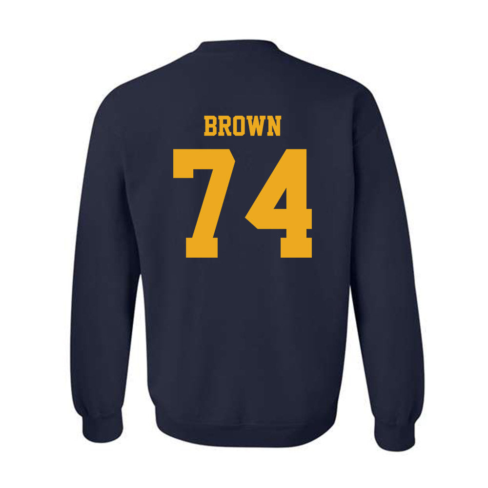 West Virginia - NCAA Football : Kevin Brown - Classic Shersey Crewneck Sweatshirt-1