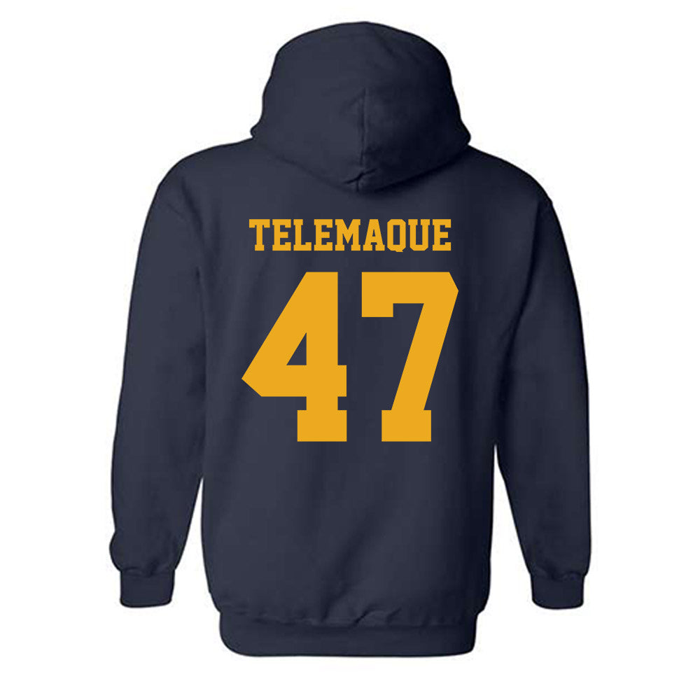 West Virginia - NCAA Football : Wilnerson Telemaque - Classic Shersey Hooded Sweatshirt-1
