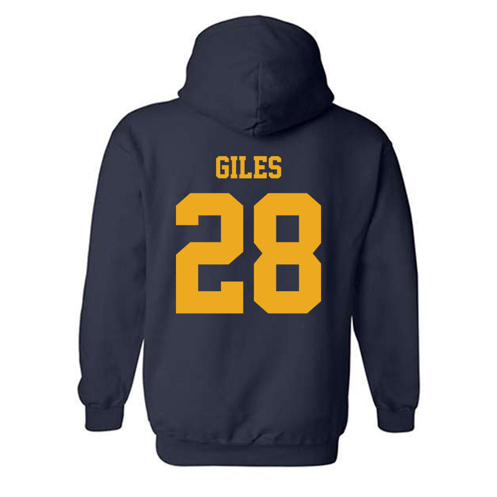 West Virginia - NCAA Football : Rickey Giles - Classic Shersey Hooded Sweatshirt-1