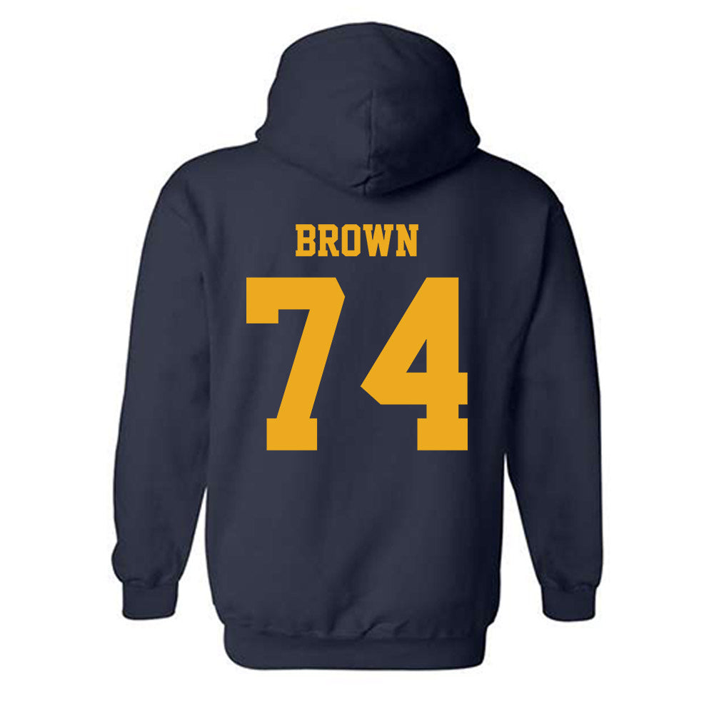 West Virginia - NCAA Football : Kevin Brown - Classic Shersey Hooded Sweatshirt-1