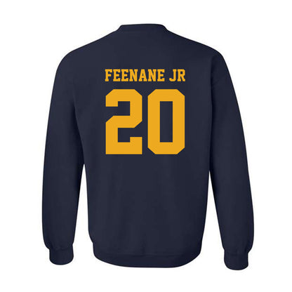 West Virginia - NCAA Men's Basketball : Michael Feenane Jr - Classic Shersey Crewneck Sweatshirt-1