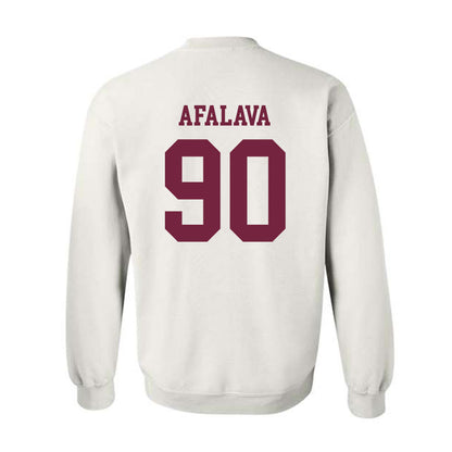 Fordham - NCAA Football : Tiumalu Afalava - Classic Shersey Crewneck Sweatshirt-1