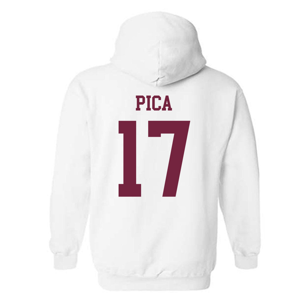 Fordham - NCAA Men's Soccer : Christian Pica - Classic Shersey Hooded Sweatshirt-1