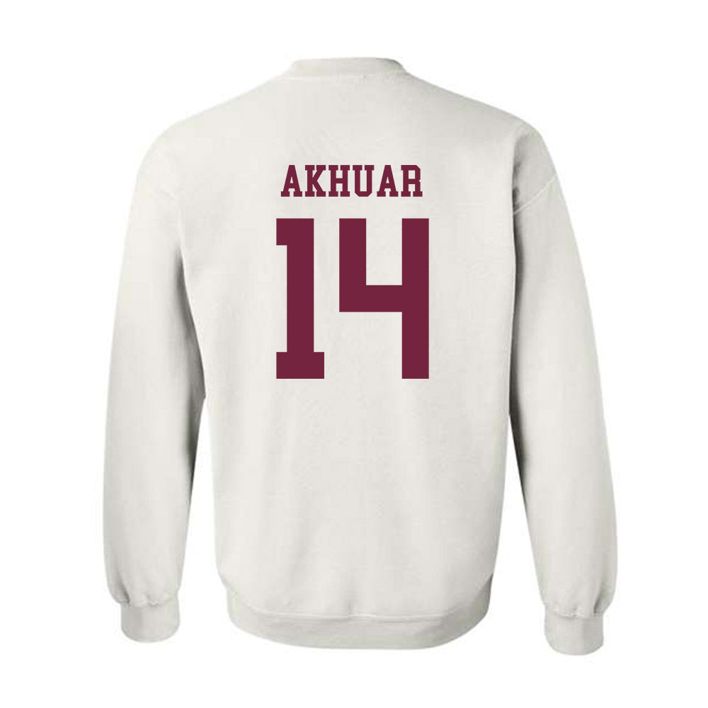 Fordham - NCAA Men's Basketball : Roor Akhuar - Classic Shersey Crewneck Sweatshirt-1