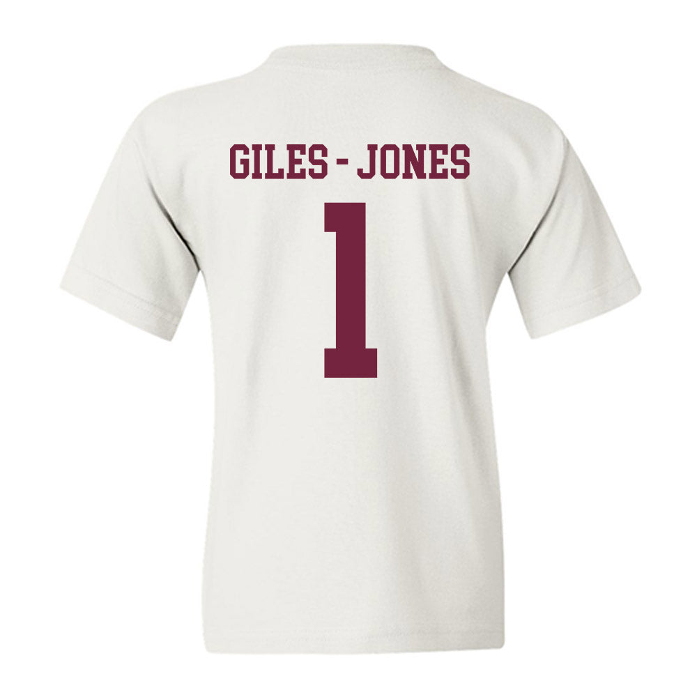 Fordham - NCAA Women's Basketball : Miya Giles - Jones - Classic Shersey Youth T-Shirt-1