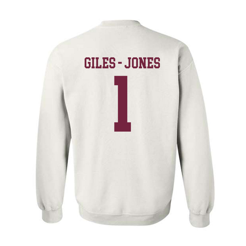 Fordham - NCAA Women's Basketball : Miya Giles - Jones - Classic Shersey Crewneck Sweatshirt-1