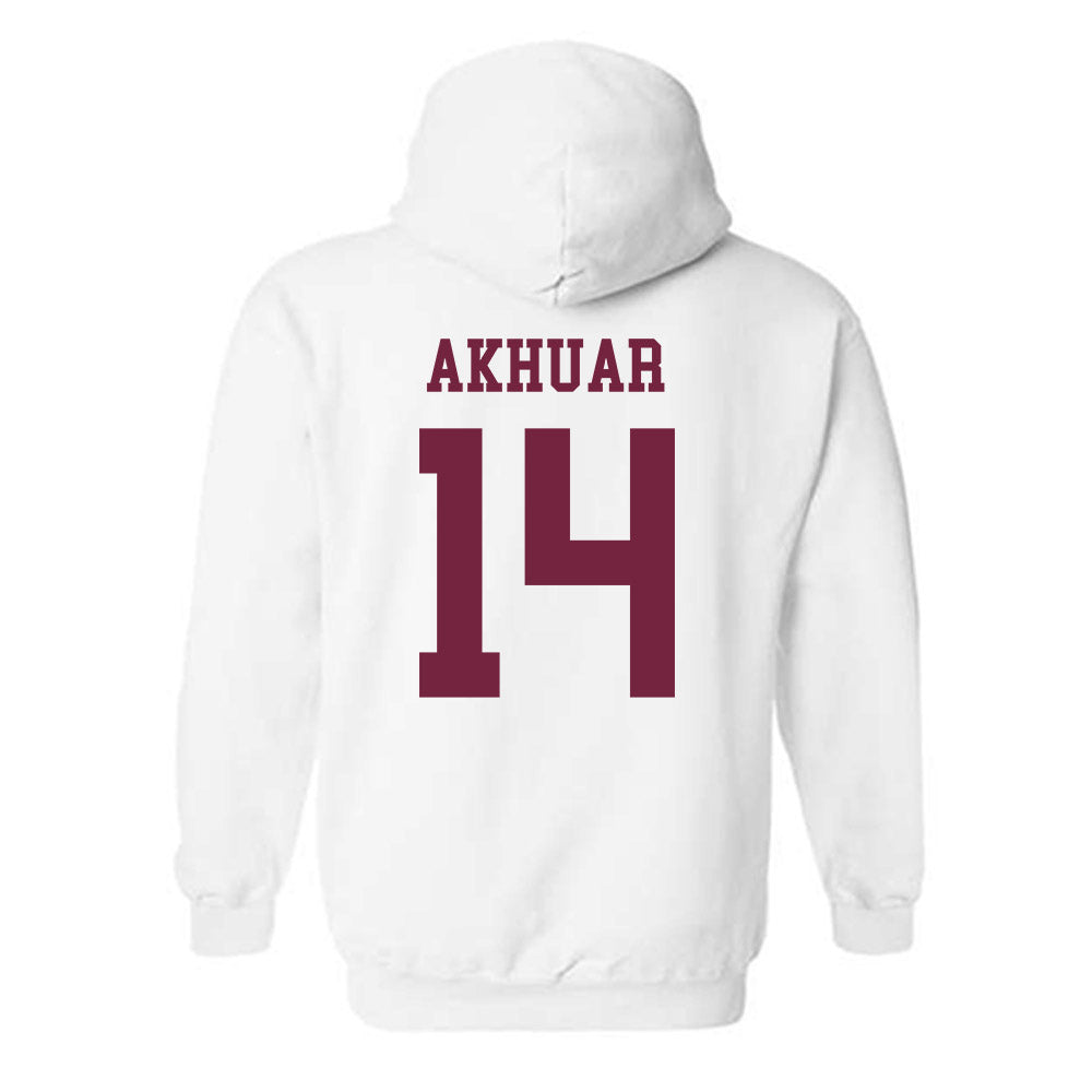 Fordham - NCAA Men's Basketball : Roor Akhuar - Classic Shersey Hooded Sweatshirt-1