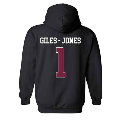 Fordham - NCAA Women's Basketball : Miya Giles - Jones - Classic Shersey Hooded Sweatshirt-1