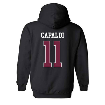 Fordham - NCAA Football : Jack Capaldi - Classic Shersey Hooded Sweatshirt-1