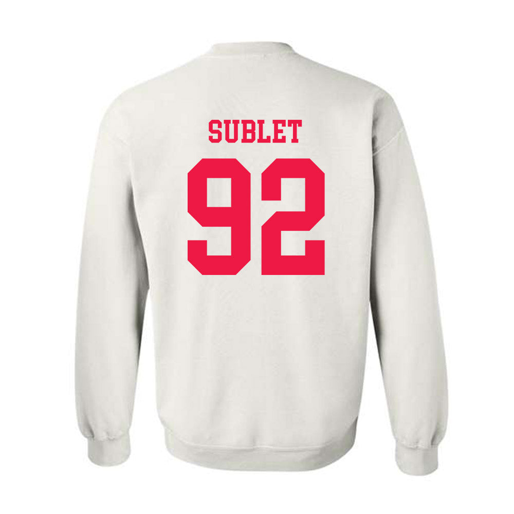Lamar - NCAA Football : Broderick Sublet - Classic Shersey Crewneck Sweatshirt-1