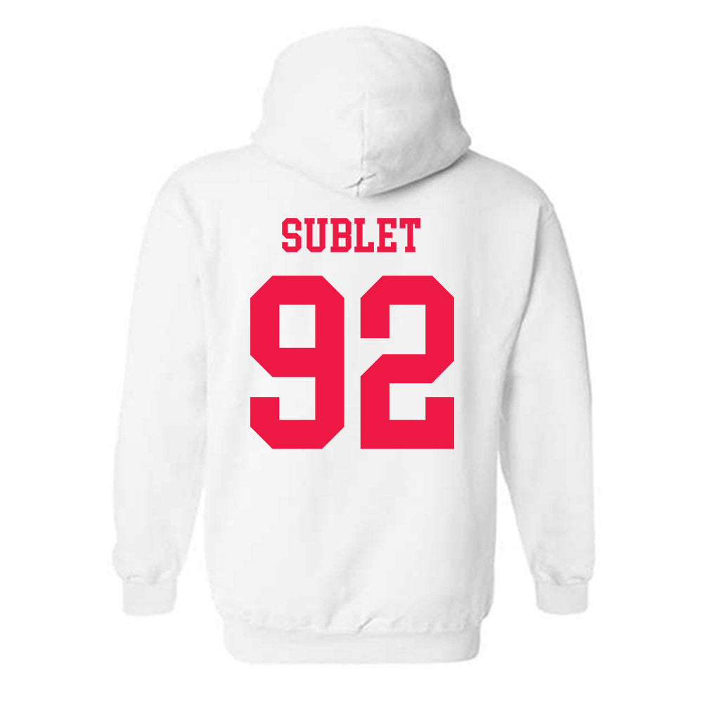 Lamar - NCAA Football : Broderick Sublet - Classic Shersey Hooded Sweatshirt-1