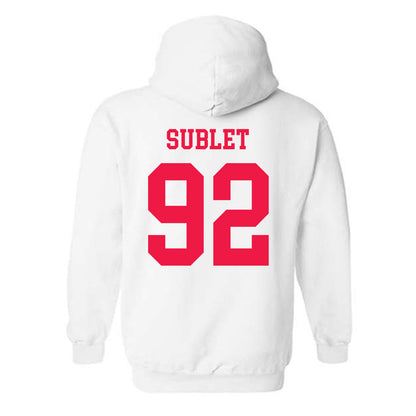 Lamar - NCAA Football : Broderick Sublet - Classic Shersey Hooded Sweatshirt-1