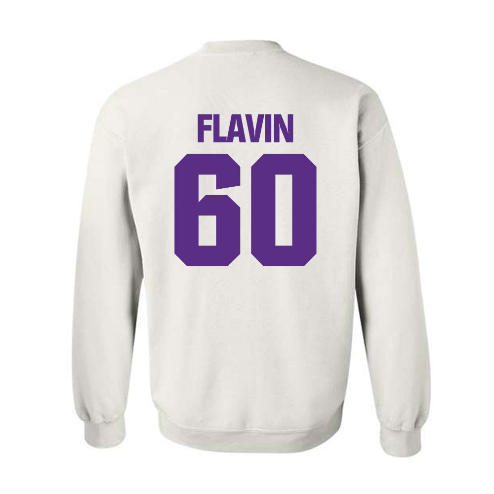 Northwestern - NCAA Football : Hayden Flavin - Sports Shersey Crewneck Sweatshirt-1