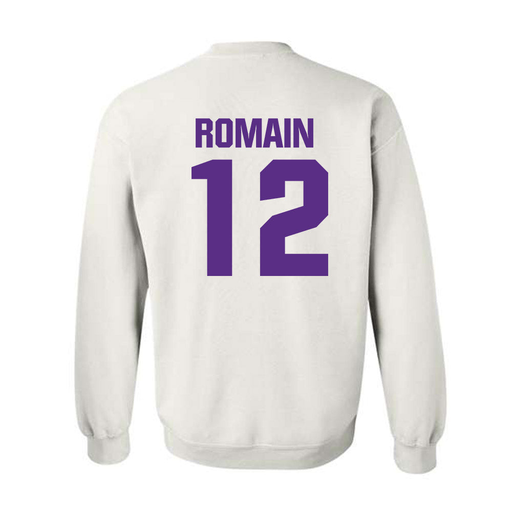 Northwestern - NCAA Football : Marcus Romain - Sports Shersey Crewneck Sweatshirt-1