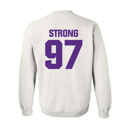 Northwestern - NCAA Football : Braxton Strong - Sports Shersey Crewneck Sweatshirt-1