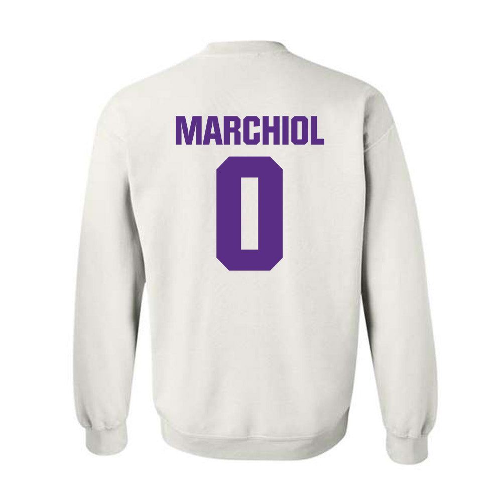 Northwestern - NCAA Football : Nicco Marchiol - Sports Shersey Crewneck Sweatshirt-1
