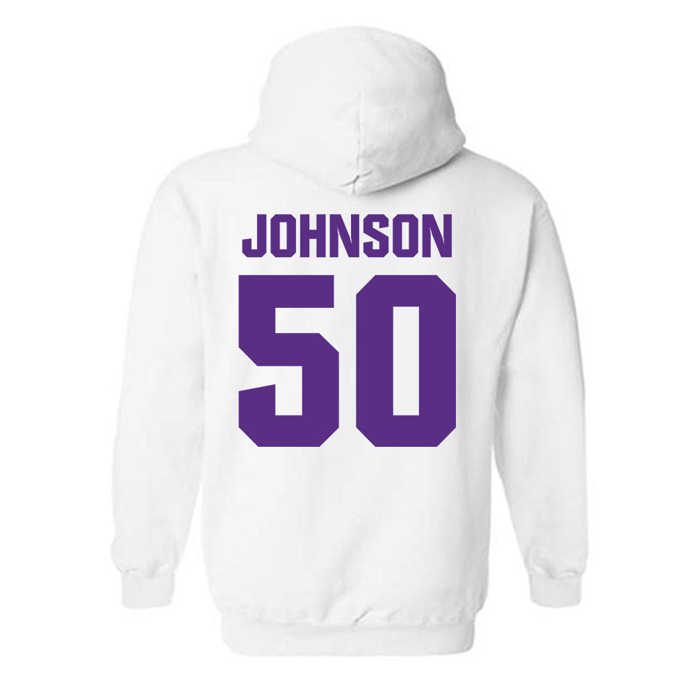 Northwestern - NCAA Football : Qayvier Johnson - Sports Shersey Hooded Sweatshirt-1