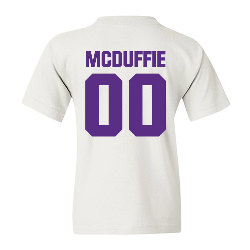 Northwestern - NCAA Football : Jaden McDuffie - Sports Shersey Youth T-Shirt-1