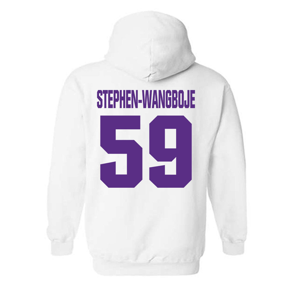 Northwestern - NCAA Football : Glory Stephen-Wangboje - Sports Shersey Hooded Sweatshirt-1