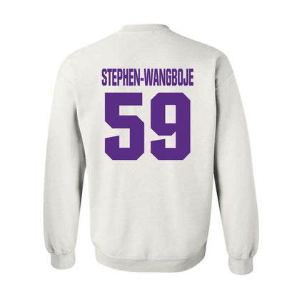 Northwestern - NCAA Football : Glory Stephen-Wangboje - Sports Shersey Crewneck Sweatshirt-1