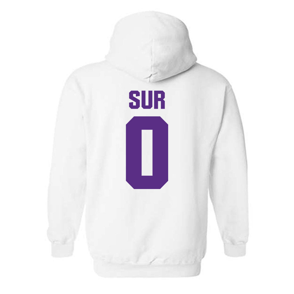 Northwestern - NCAA Football : Noah Sur - Sports Shersey Hooded Sweatshirt-1