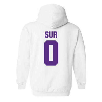 Northwestern - NCAA Football : Noah Sur - Sports Shersey Hooded Sweatshirt-1