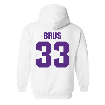 Northwestern - NCAA Football : Braydon Brus - Sports Shersey Hooded Sweatshirt
