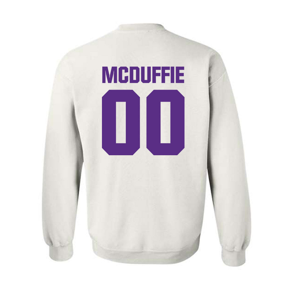 Northwestern - NCAA Football : Jaden McDuffie - Sports Shersey Crewneck Sweatshirt-1