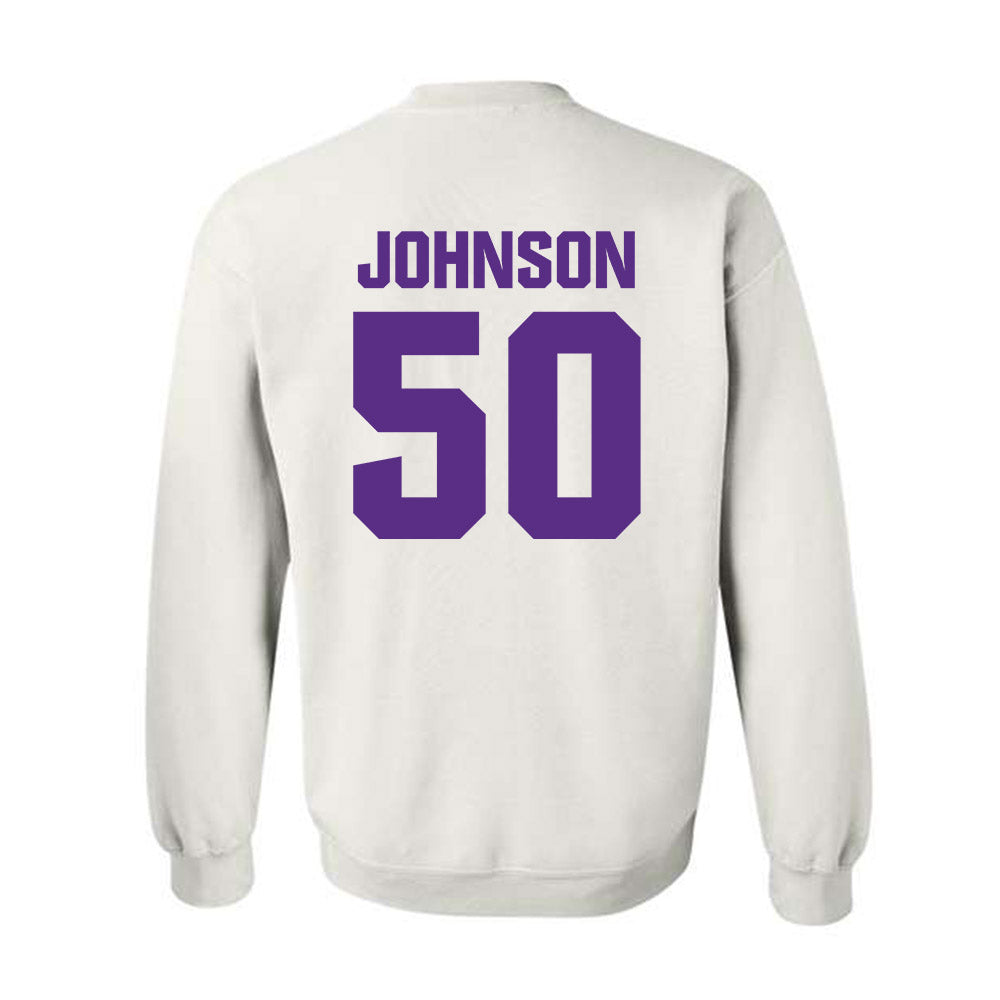 Northwestern - NCAA Football : Qayvier Johnson - Sports Shersey Crewneck Sweatshirt-1